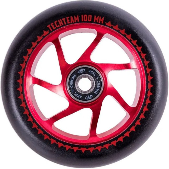 Колесо TECH TEAM для самоката X-Treme 100*24мм 7W, black NN007750